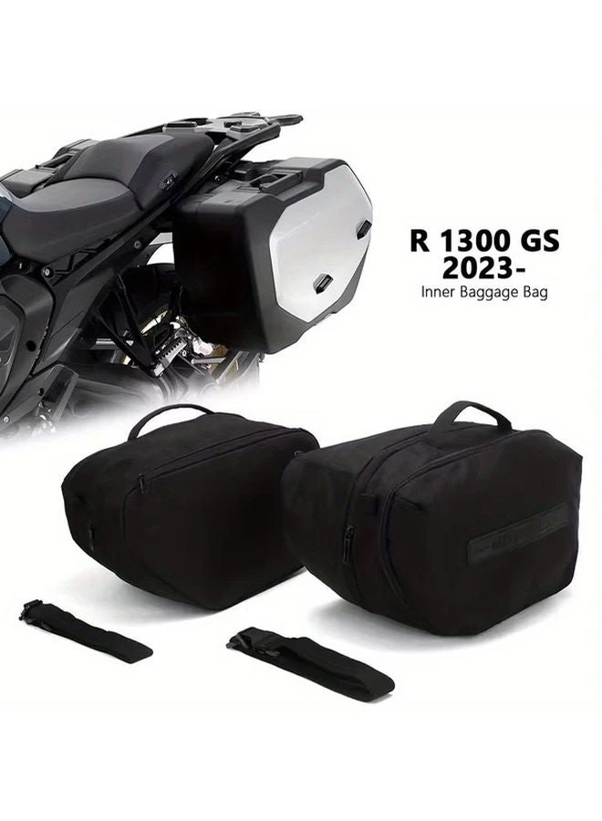 حقيبة ذيل دراجة نارية كبيرة السعة لـ BMW R1300GS 2023 2024 زوج أسود حقيبة تخزين - Image 1